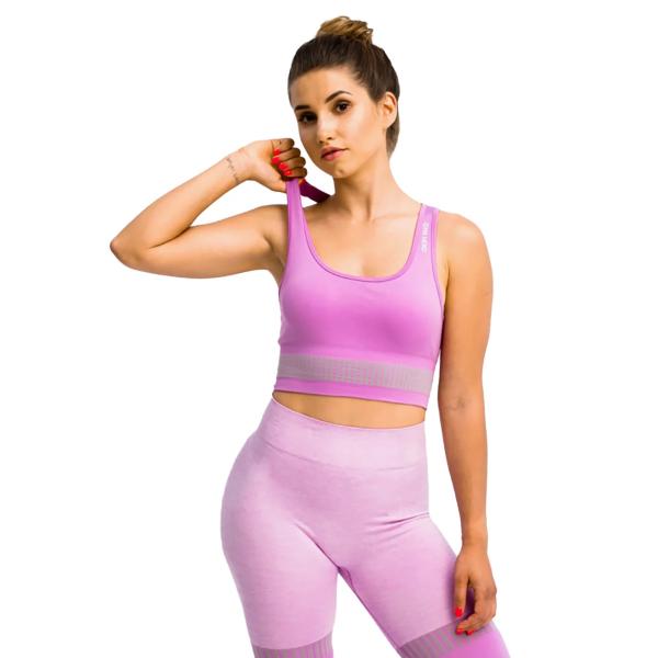 GymHero Stripes Bra BRA-MAUVE
