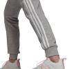 Adidas Essentials French Terry 3-Stripes Παντελόνι Γυναικείας Φόρμας με Λάστιχο Γκρι GM8735