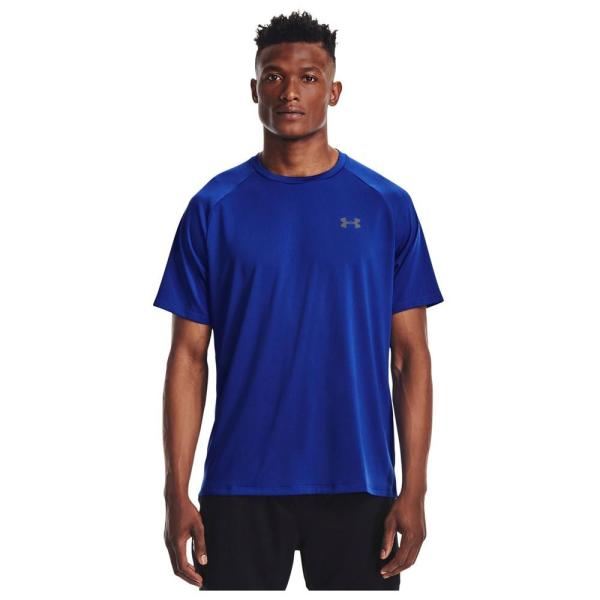 Under Armour Tech 2.0 Αθλητικό Ανδρικό T-shirt Μπλε Μονόχρωμο 1326413-400